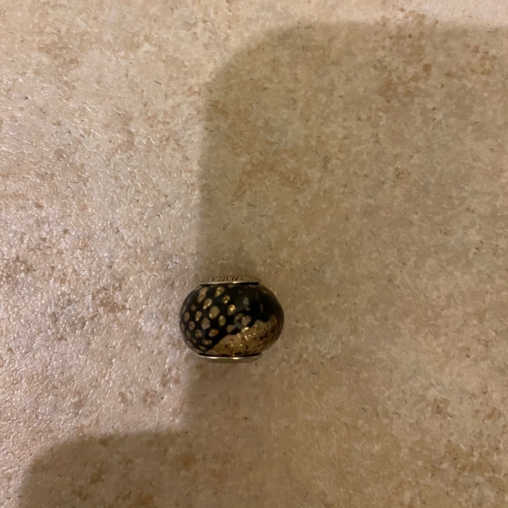 Black and Gold Zable Charm